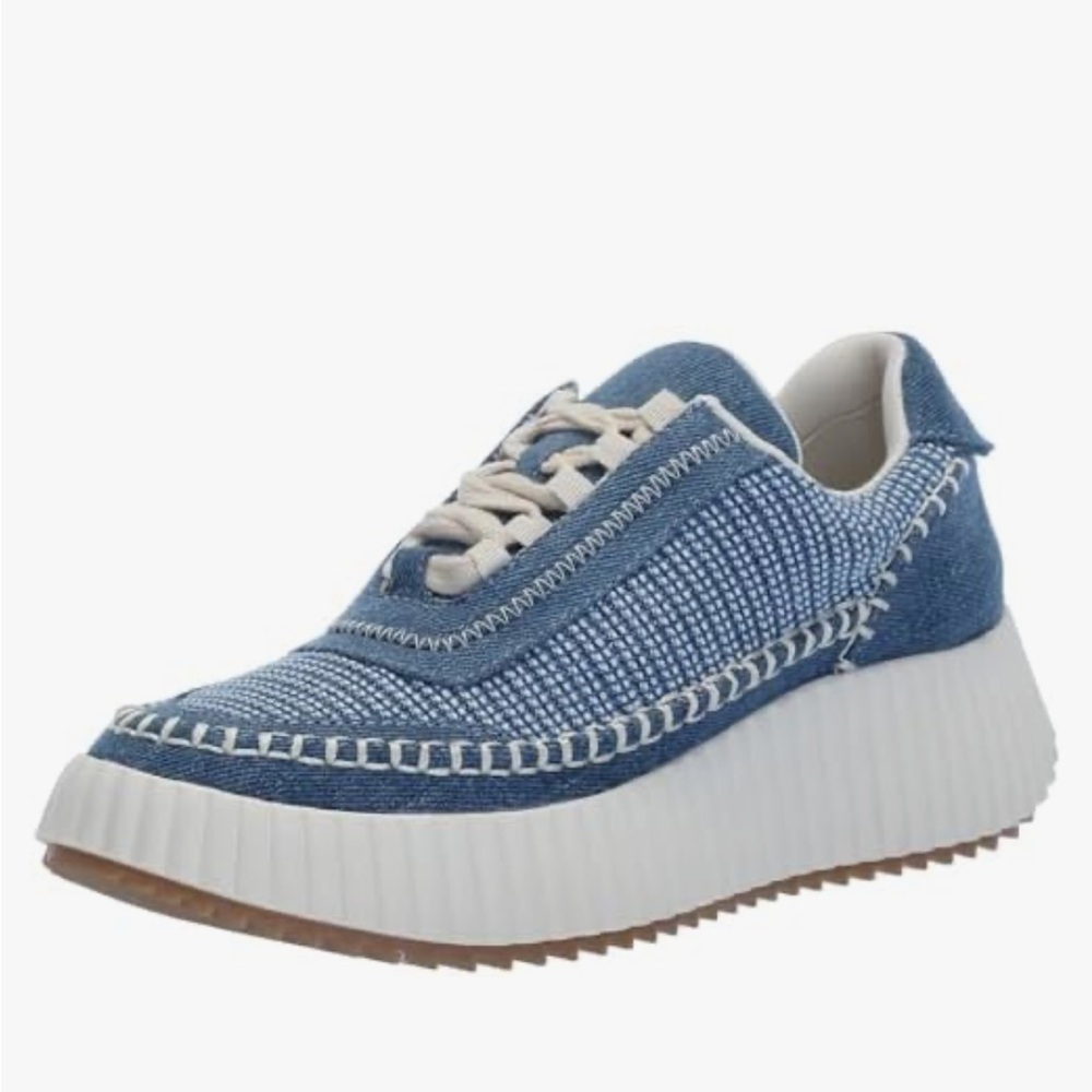 Blue and White Women's Casual Sneakers